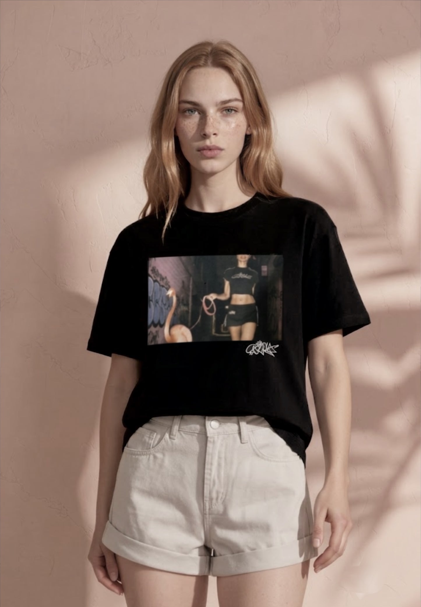 Flamingo_Oversized T-Shirt